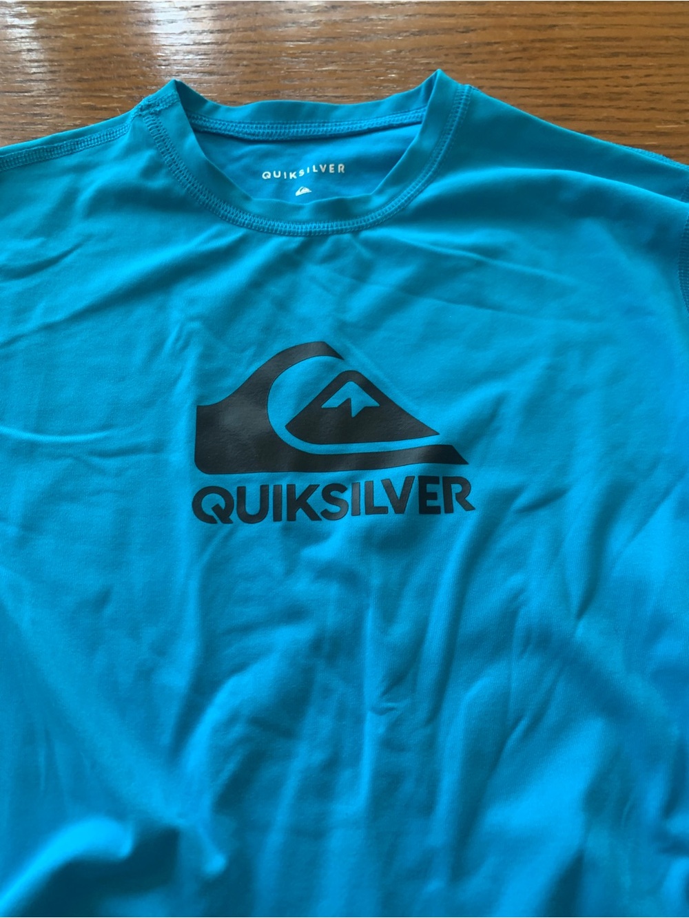 Quiksilver Turquoise Long Sleeve Rash Guard size small - Picture 4 of 6